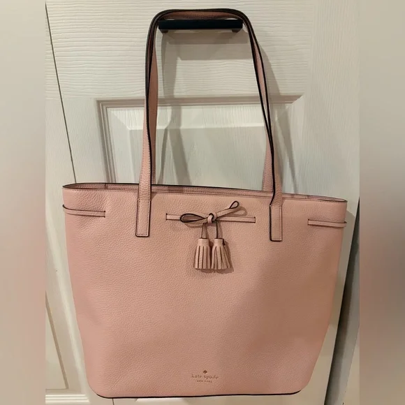 Kate Spade Blush Pink Tote with Tassels - Picture 8 of 8